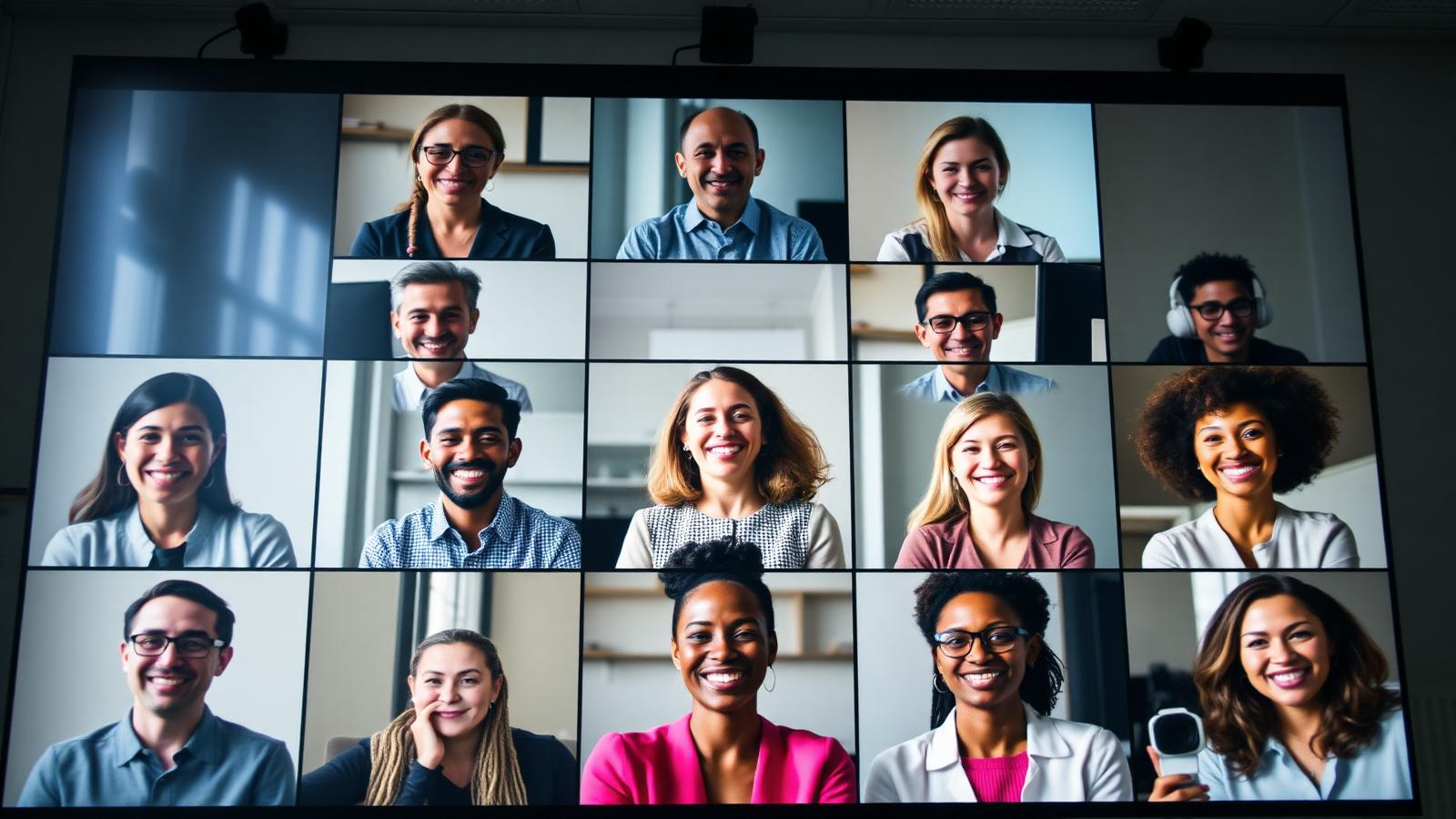 Colleagues joining a virtual neurodiversity awareness session on screen